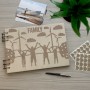 Дерев'яний фотоальбом з гравіюванням Family